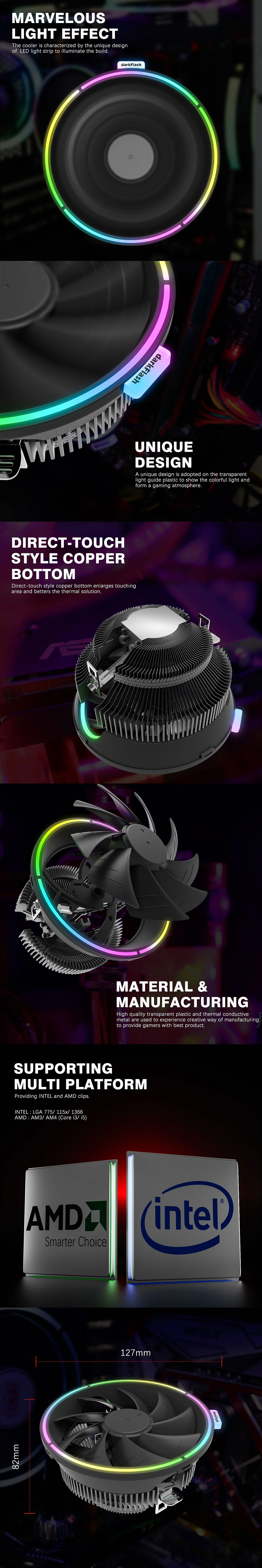 Dark Flash Darkvoid CPU Air Cooler RGB - Image 6