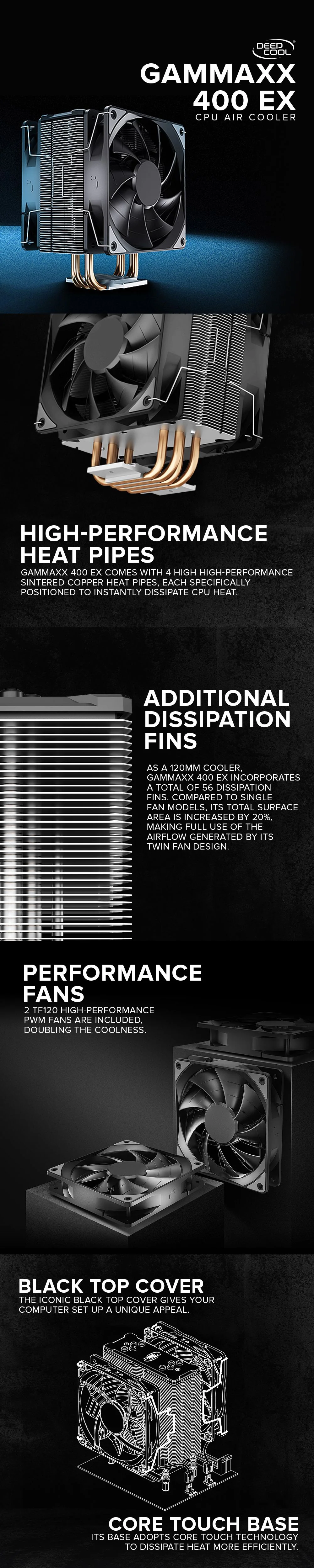 Deepcool GAMMAXX 400 Air Cooler CPU - Image 7