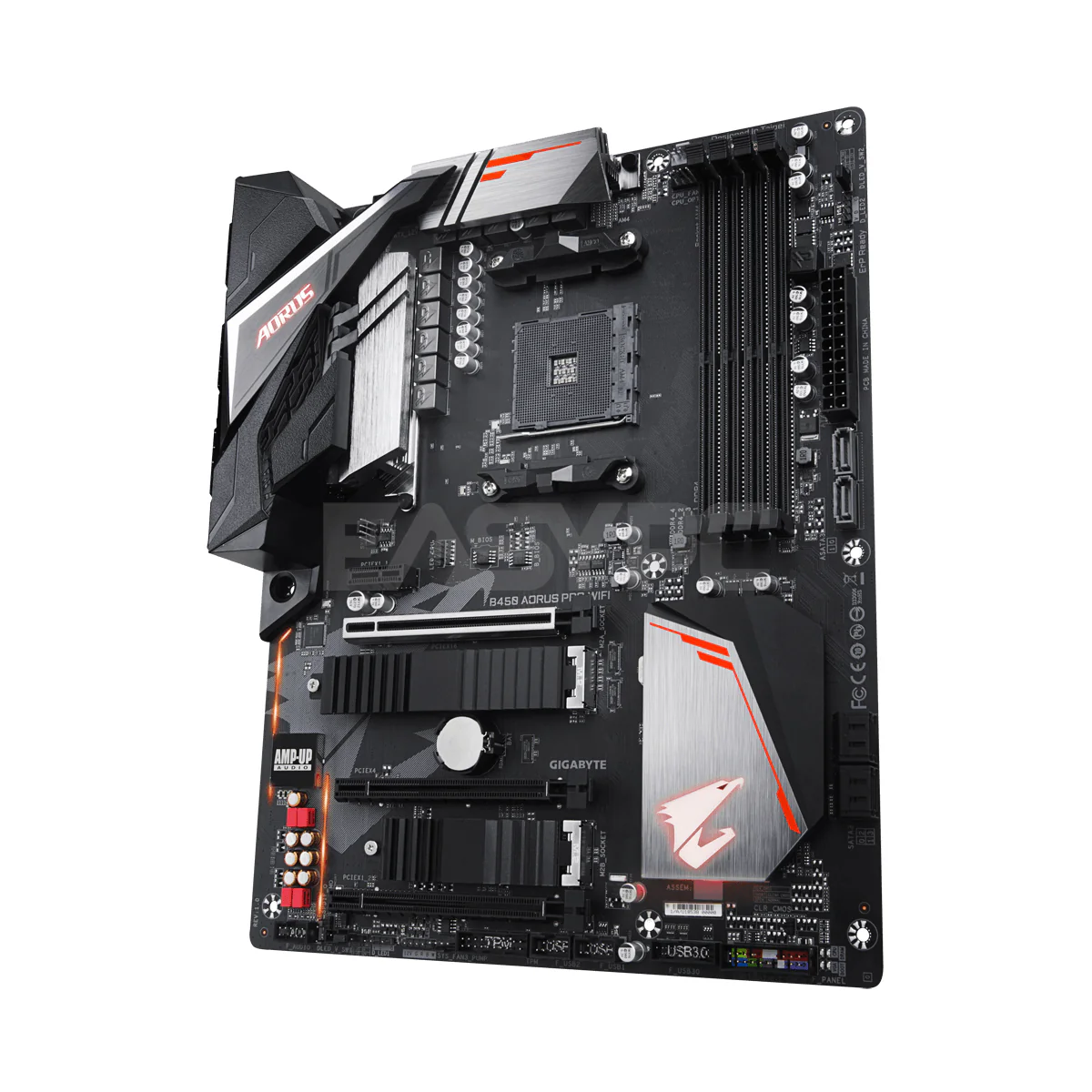 Gigabyte B450 Aouros Pro Wifi with 4+2 Phase IR Digital PWM, Intel Dual Band 802.11ac Socket Am4 Ddr4 Gaming Motherboard - Image 3