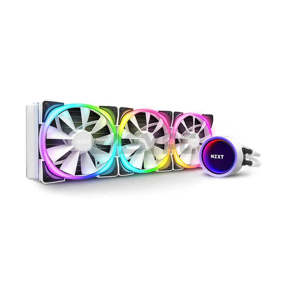 Nzxt Kraken X73 Aer RGB Matte Black/ White AIO 360mm Liquid Cooler RL-KRX73-R1/ RL-KRX73-RW - Image 6