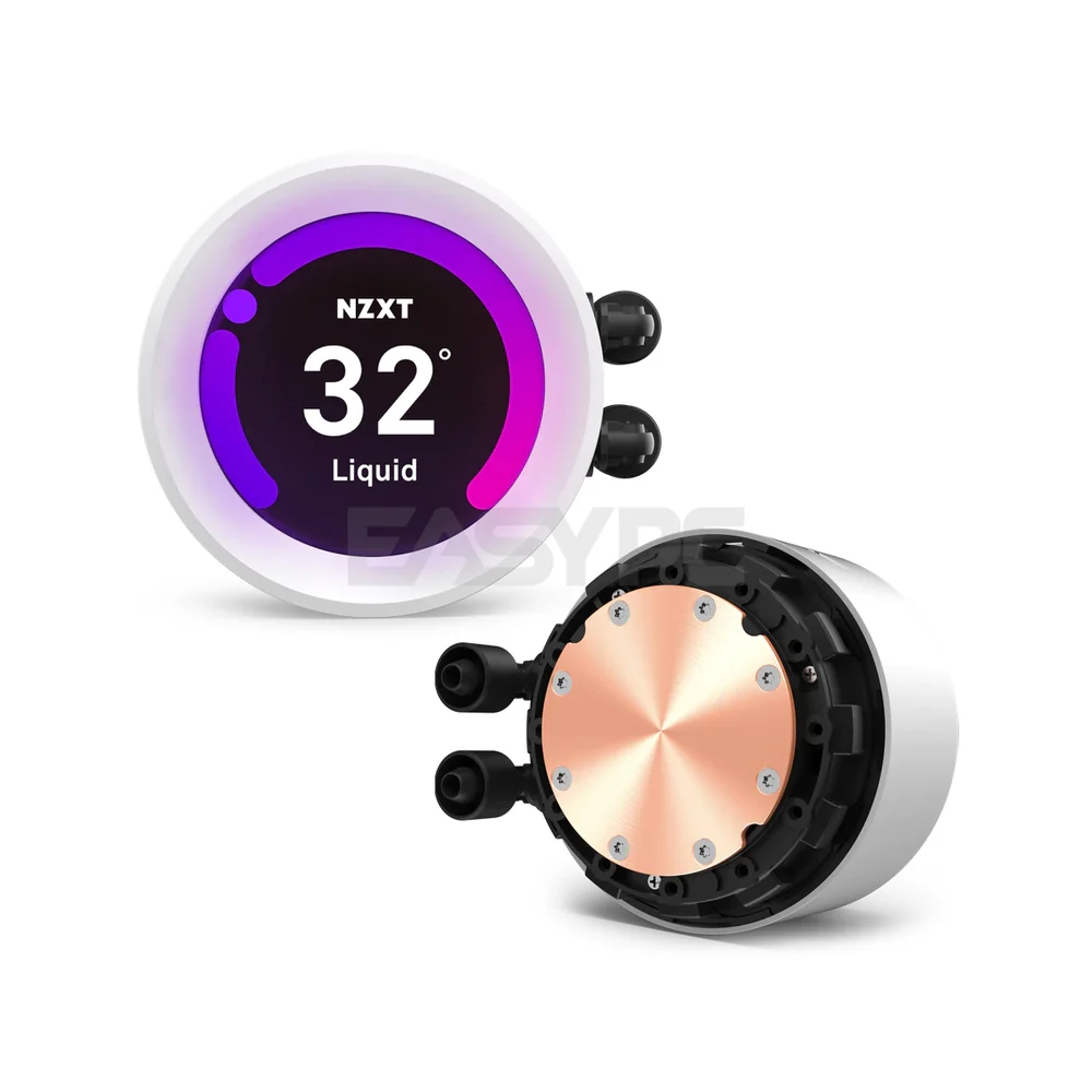 NZXT Kraken Z53 240mm AIO RGB Matte Black/White AER 120mm Radiator Fans CPU Liquid Cooler - Image 10
