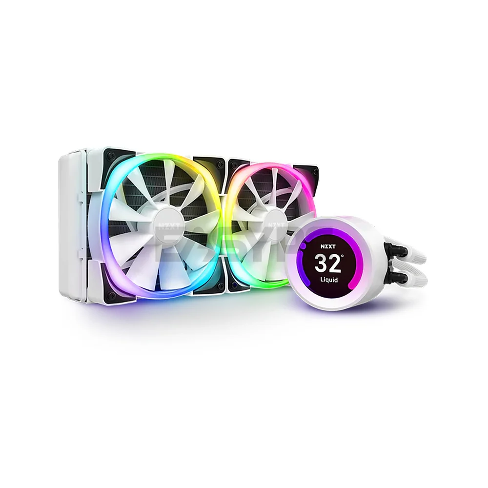 NZXT Kraken Z53 240mm AIO RGB Matte Black/White AER 120mm Radiator Fans CPU Liquid Cooler - Image 6