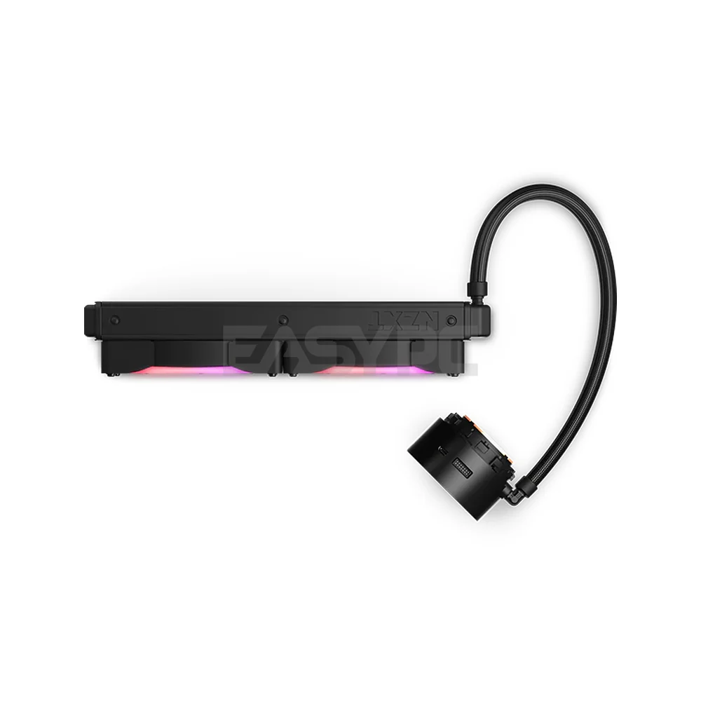 Nzxt Kraken Z63 Aer RGB Matte Black/ White AIO 280mm Liquid Cooler with LCD Display RL-KRZ63-R1 - Image 3