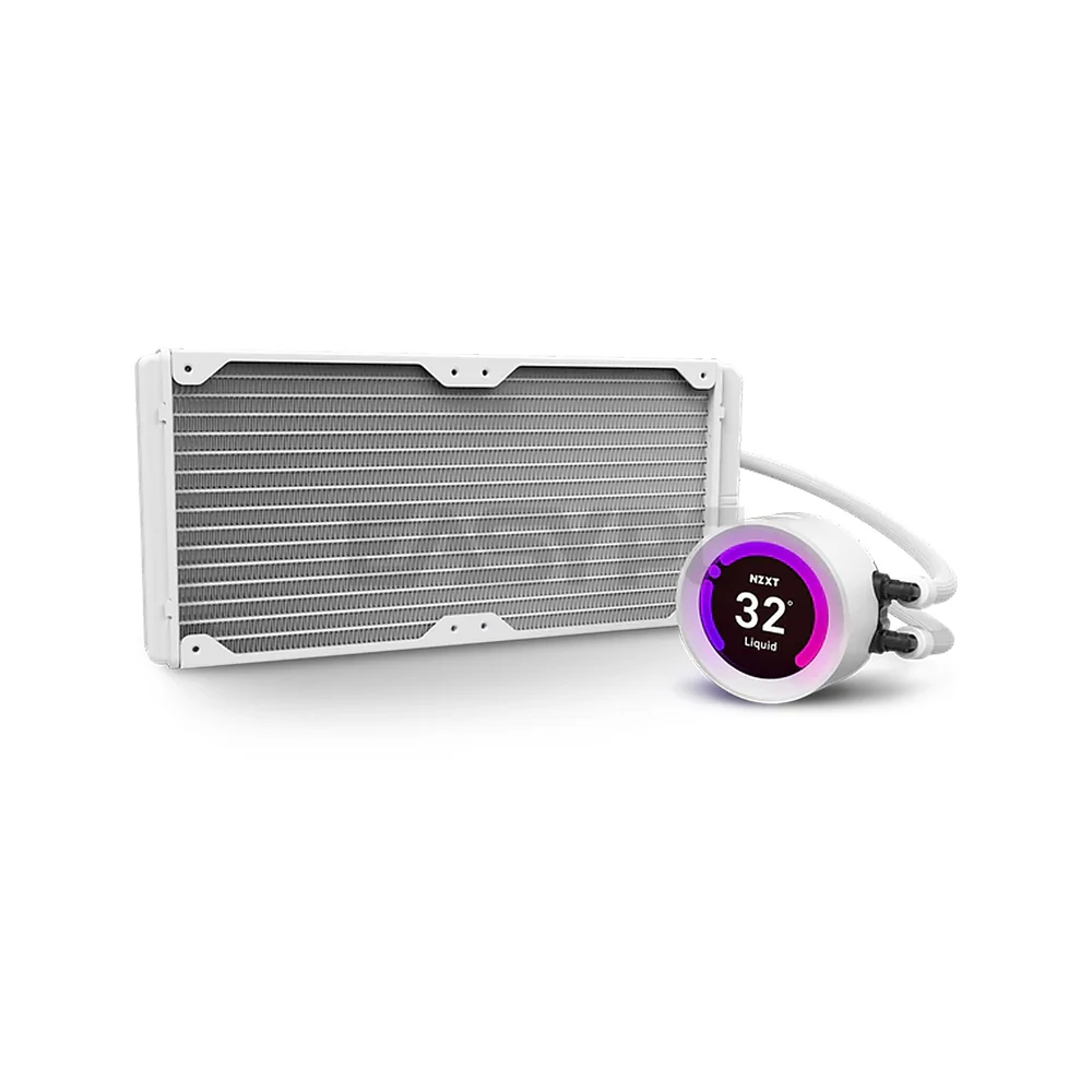 Nzxt Kraken Z63 Aer RGB Matte Black/ White AIO 280mm Liquid Cooler with LCD Display RL-KRZ63-R1 - Image 9