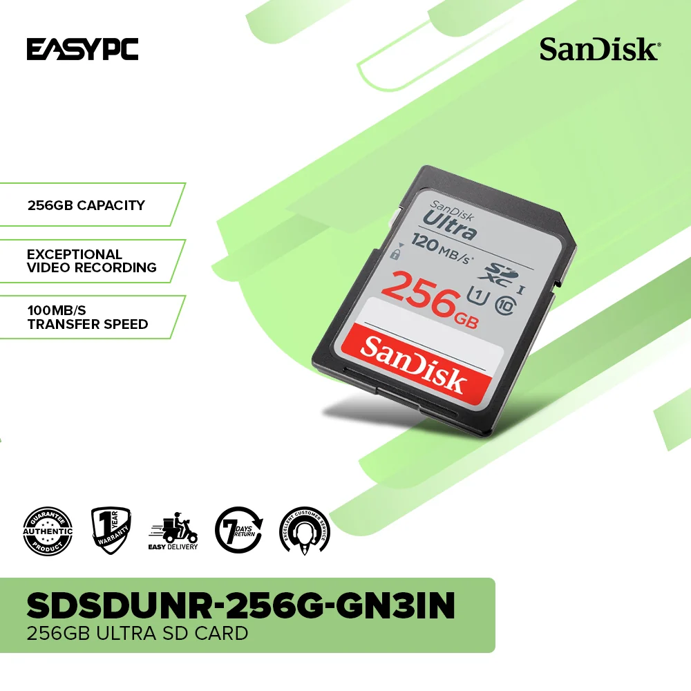 Sandisk SDSDUNR-GN3IN 64GB/126GB/256GB Ultra SD Card  fast w/ exceptional video recording, Capture quality pictures & Full HD video Resistant to water - Image 12