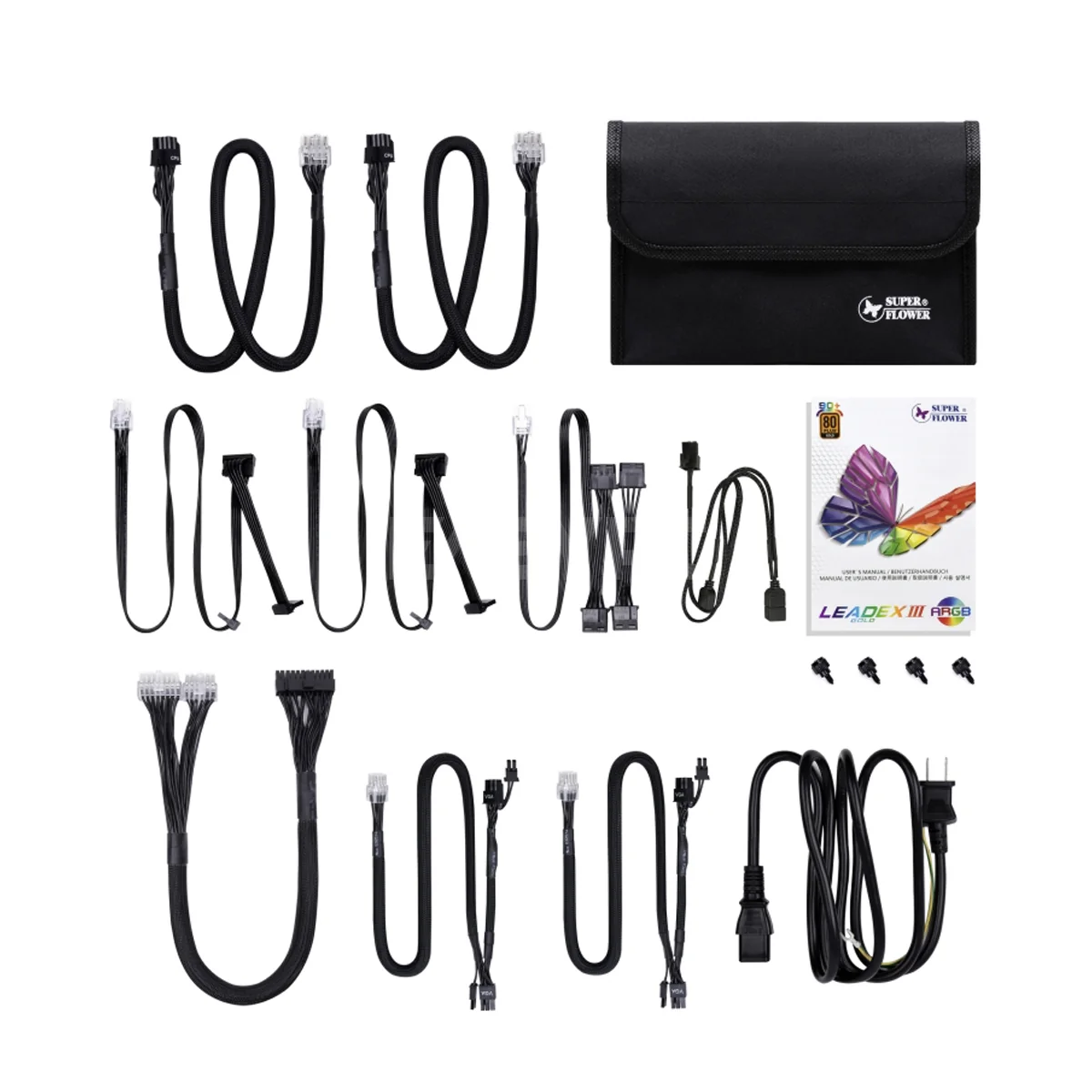 SuperFlower Leadex III 650W Fully Modular 80 Plus Gold Power Supply RGB - Image 4