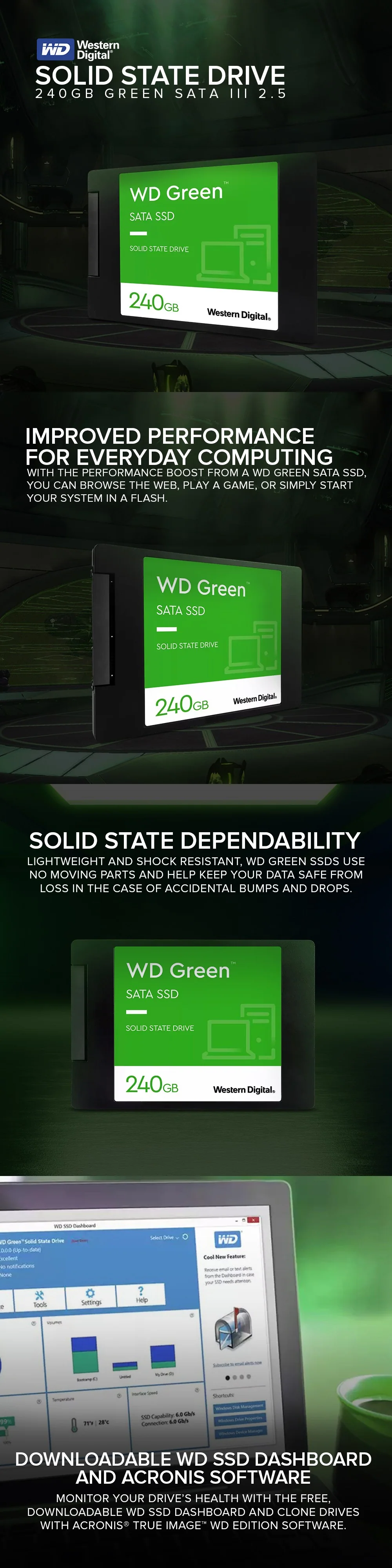 Western Digital Solid State Drive 240gb Green SATA 2.5 - Image 7